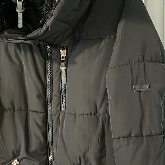 Xoxo Vegan Fur Trimmed Winter Coat - Picture 6 of 14